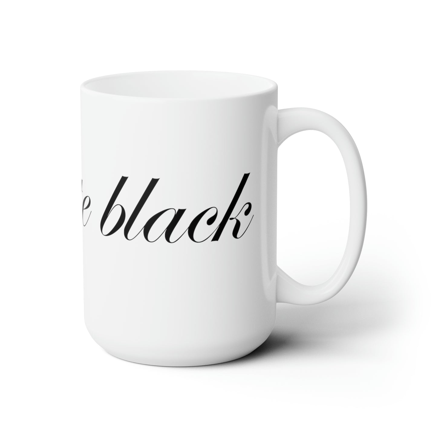 Namaste Black Coffee Mug 15oz