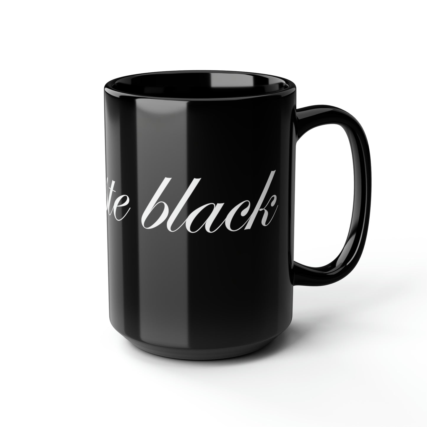 Black Namaste Black Coffee Mug 15oz