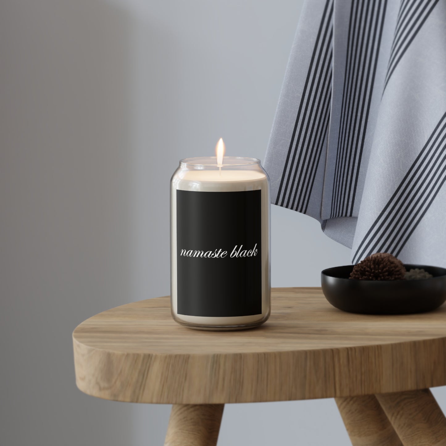Black Namaste Black Scented Soy Wax Candle 13.75oz