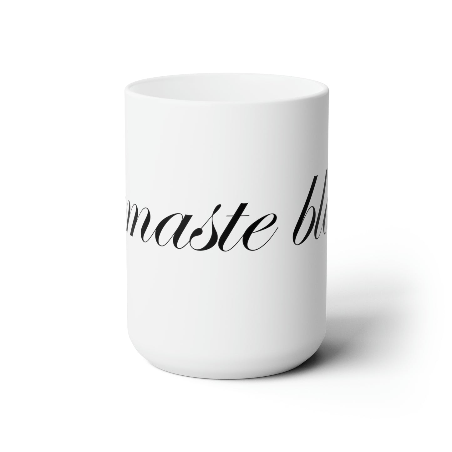 Namaste Black Coffee Mug 15oz