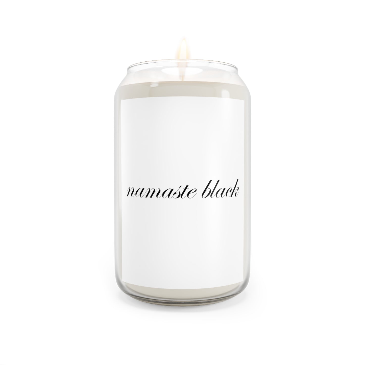 White Namaste Black Scented Soy Wax Candle 13.75oz