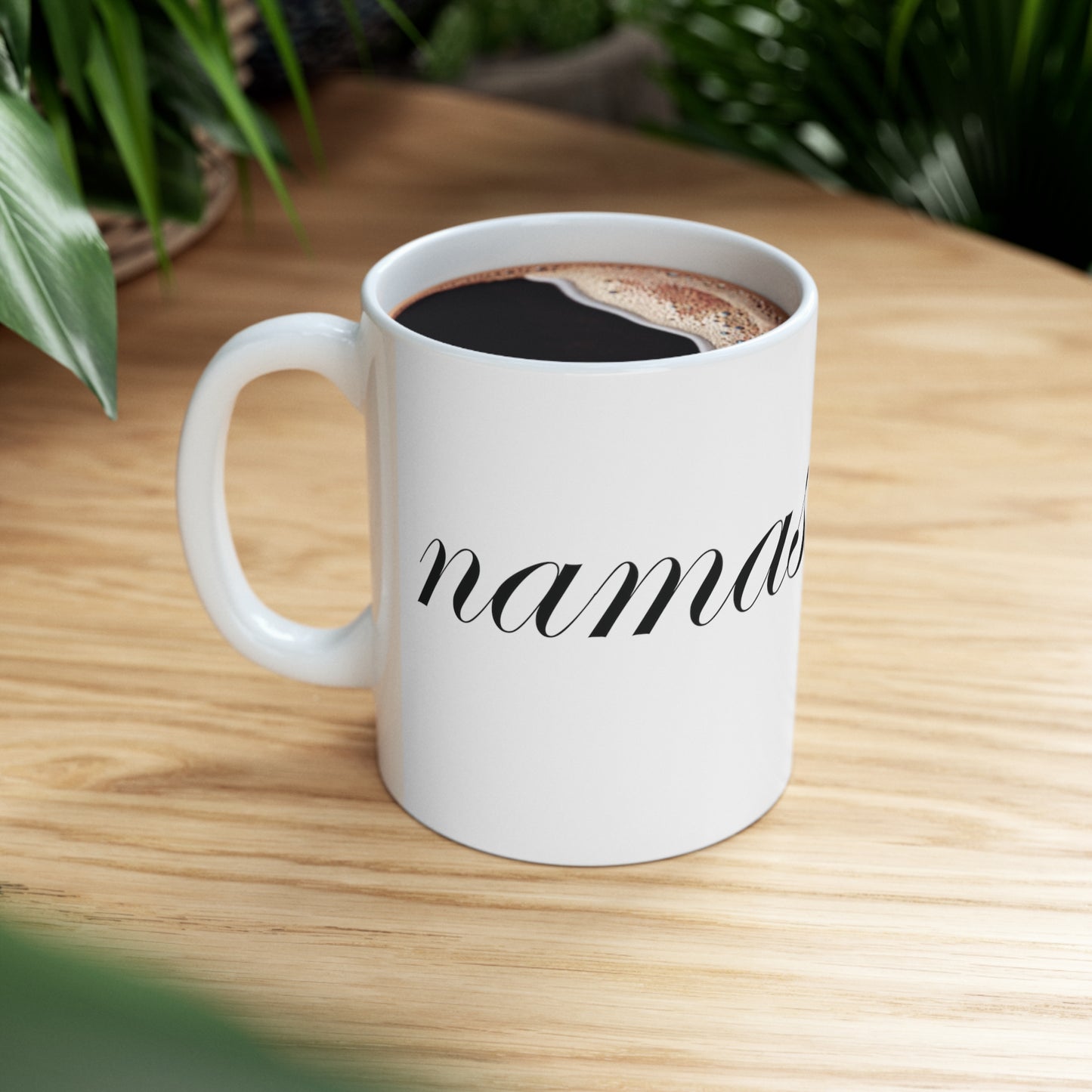 Namaste Black Coffee Mug 11oz