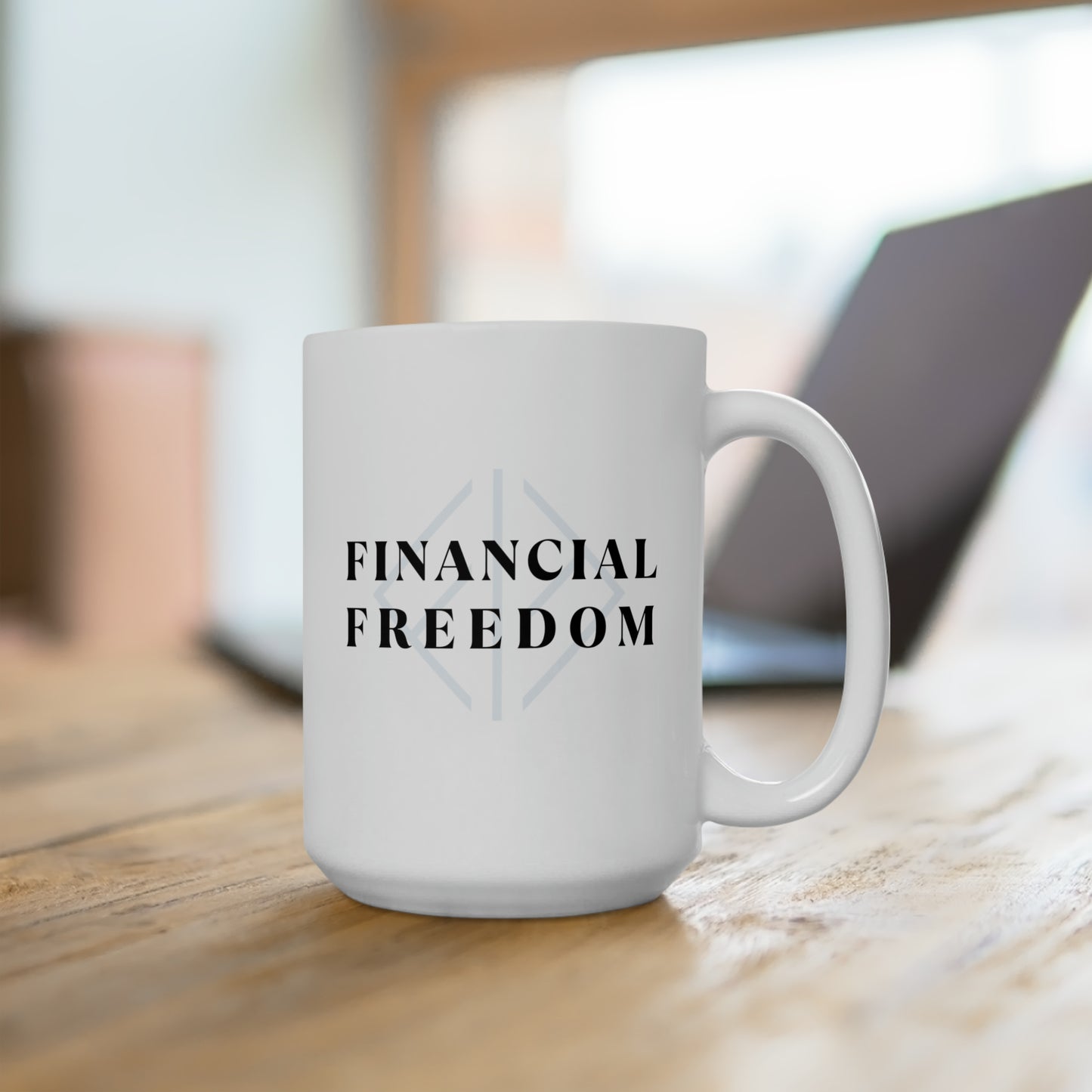 Financial Freedom Logo Coffee Mug 15oz
