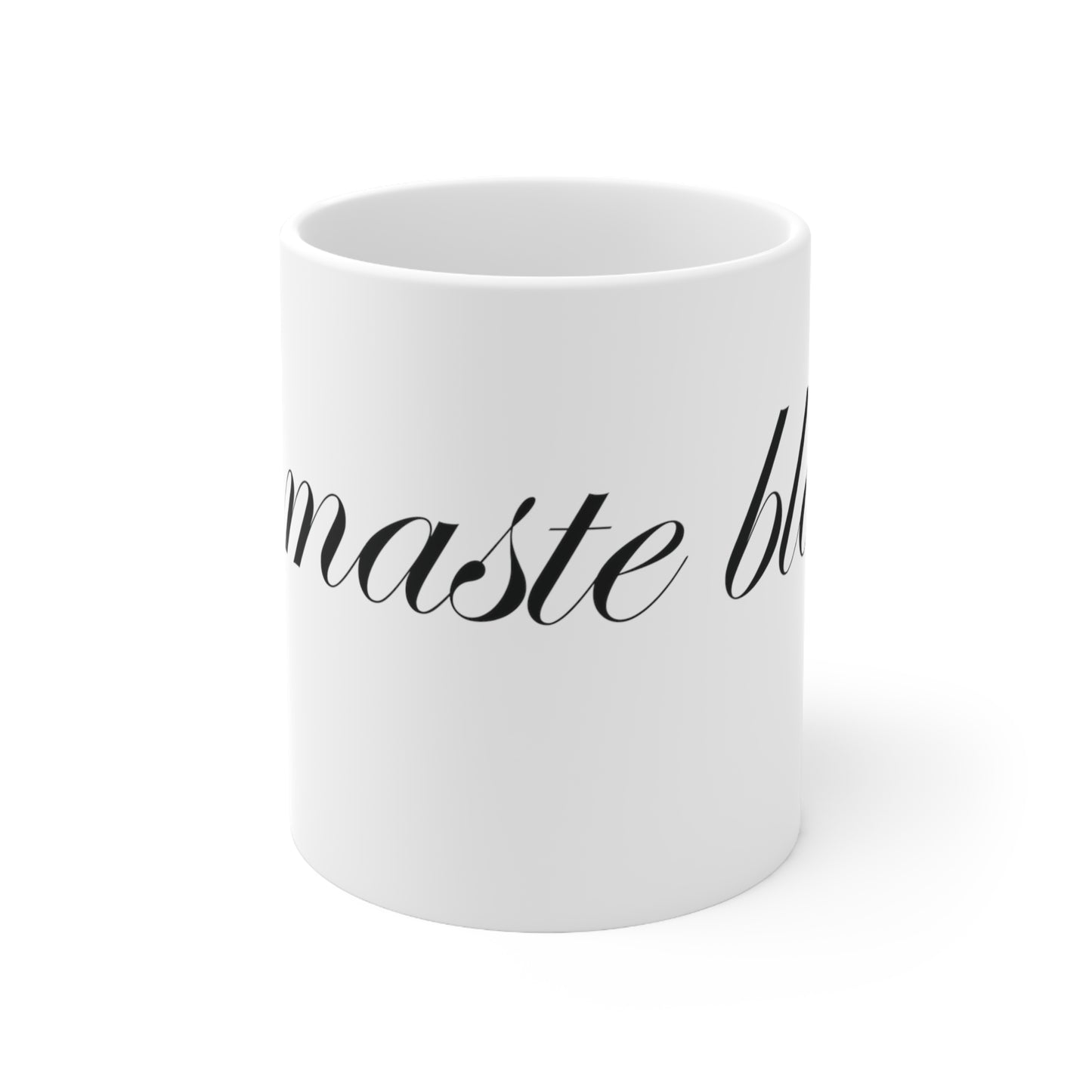 Namaste Black Coffee Mug 11oz