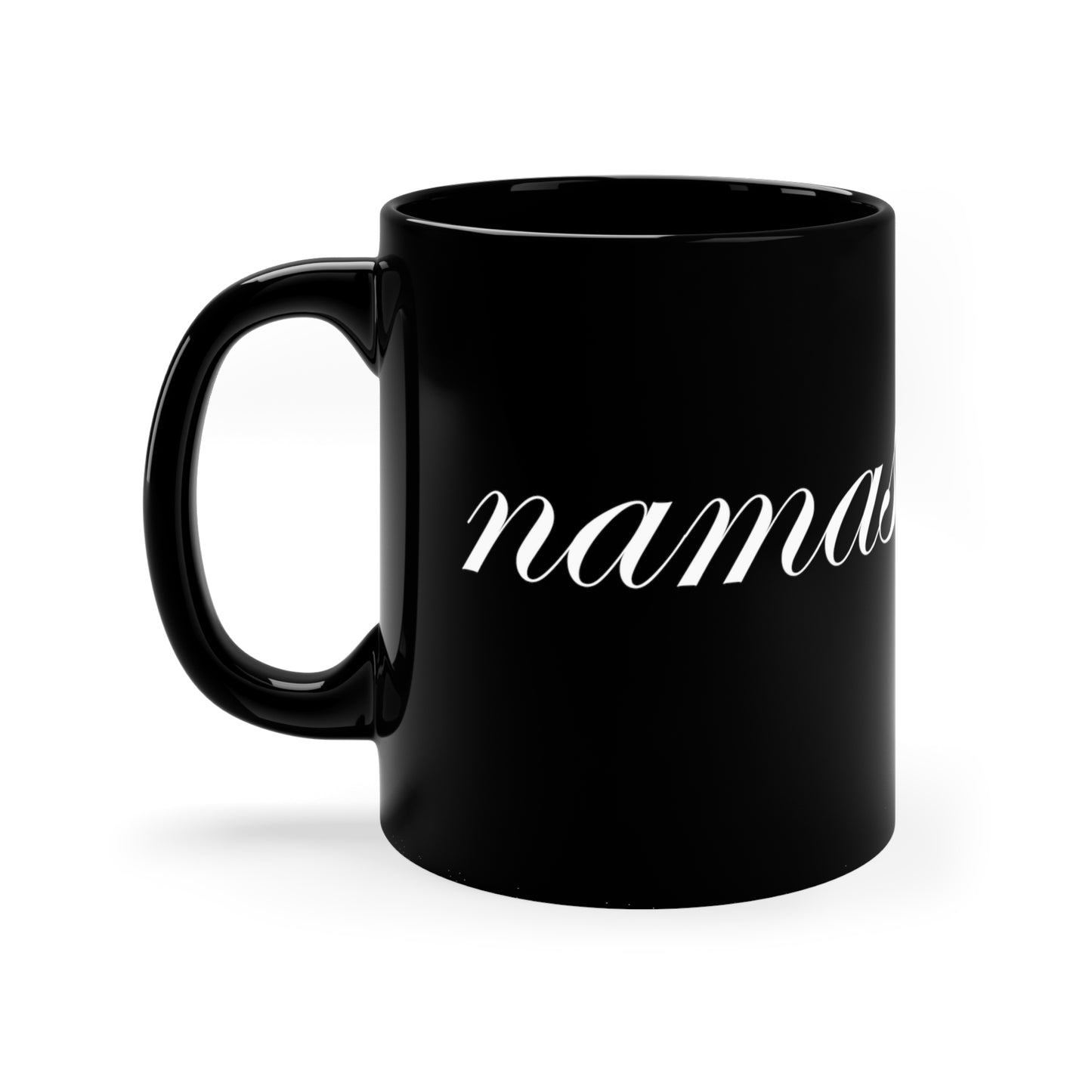 Black Namaste Black Coffee Mug 11oz