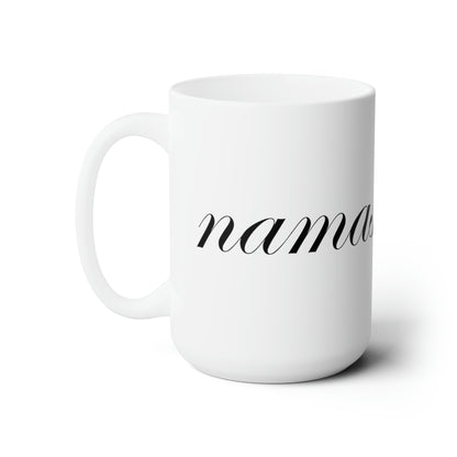 Namaste Black Coffee Mug 15oz