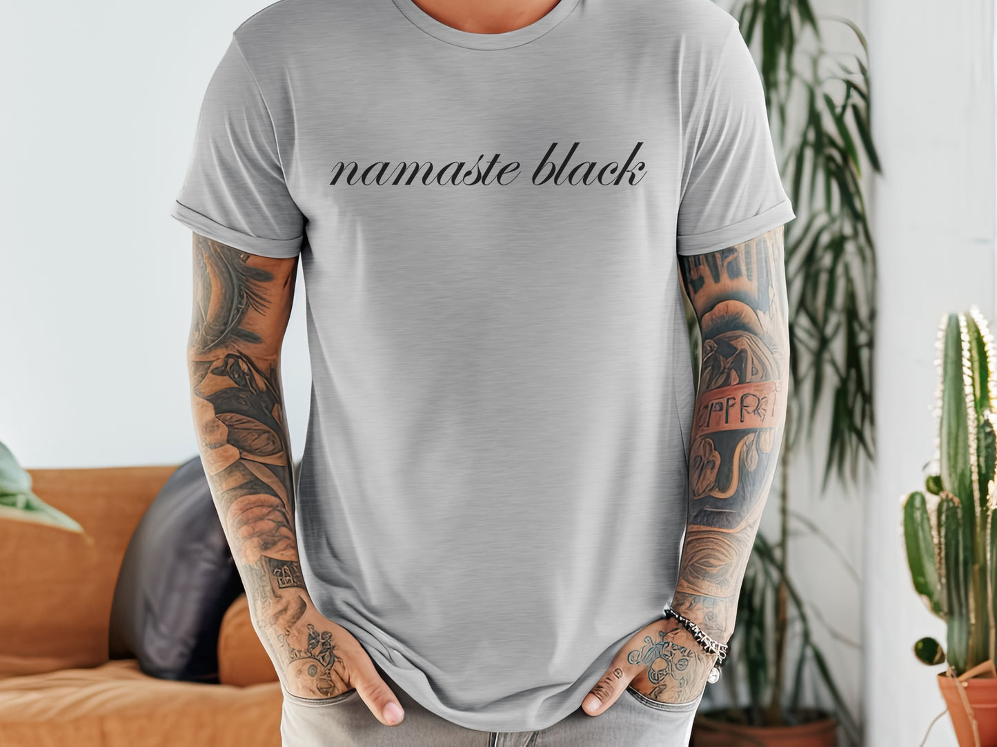 Namaste Black T-Shirt