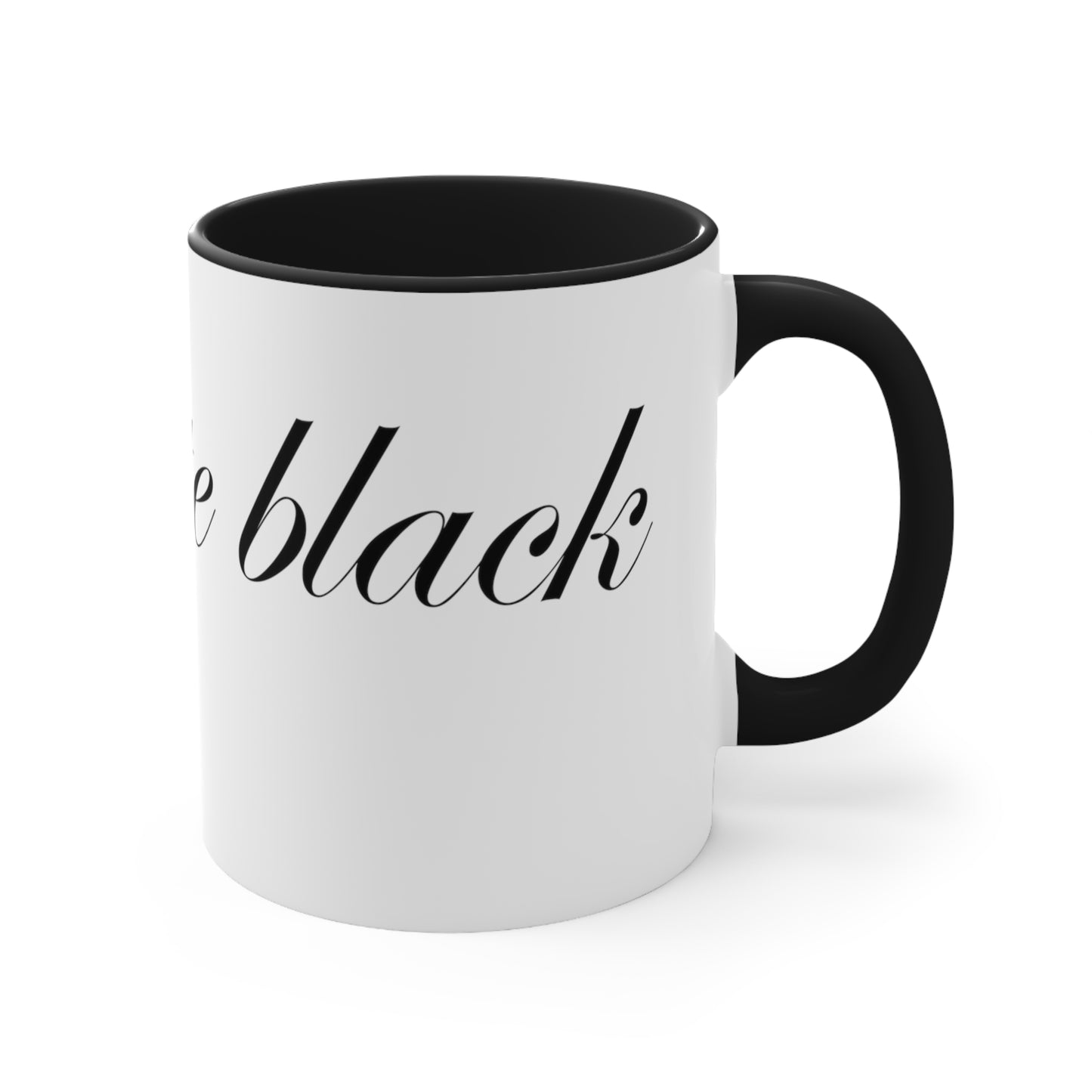 Two Tone Namaste Black Coffee Mug 11oz